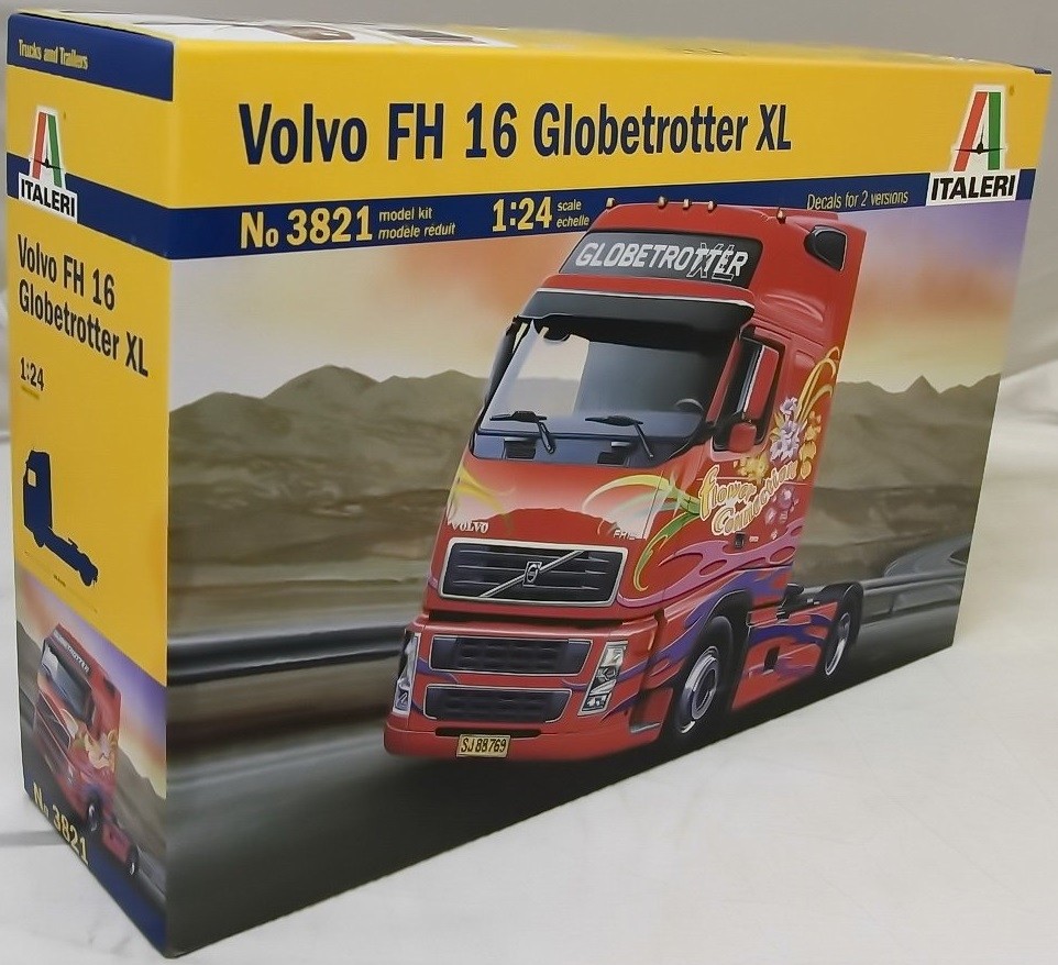 ITALERI, Modello VOLVO FH16 Globetrotter XL 4x2 da montare e verniciare, 1/24...
