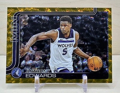 ANTHONY EDWARDS 2025-26 Topps #109 Crackleboard Gold /50