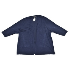 NEW Lane Bryant Women's Size 26/28 Navy Blue Open Front Cardigan Sweater Rayon