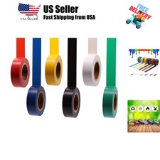 Electrical Tape Colors 6 Pack 0.7-Inch by 30 Feet, Voltage Level 600V Dustpro...