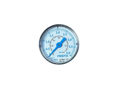 #ad Festo MAP 40 4 1 8 EN Pressure Gauge 0–4 Bar 0–60 PSI 1 8” NPT 162842 $21.24
