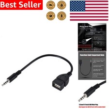 3.5mm Audio Male to USB Female Converter for Car AUX U-Disk Music Player