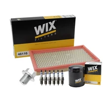 Wix Engine Air Oil Filters & Bosch 6 Platinum Spark Plugs Kit for J30 Maxima V6