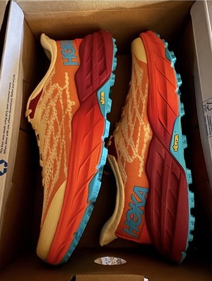 Hoka One One Womens Speedgoat 5 GTX Impala Flame Shoes Sneakers Size 9.5