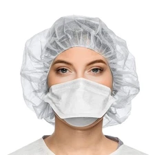 1000-pcs Disposable Bouffant Cap Hair Net Head Cover Industrial/Medical 21in