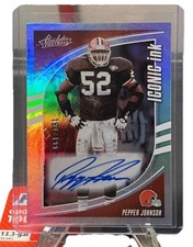 2025 Panini Absolute - Iconic Ink Pepper Johnson #II-PJN Green /25 (AU)