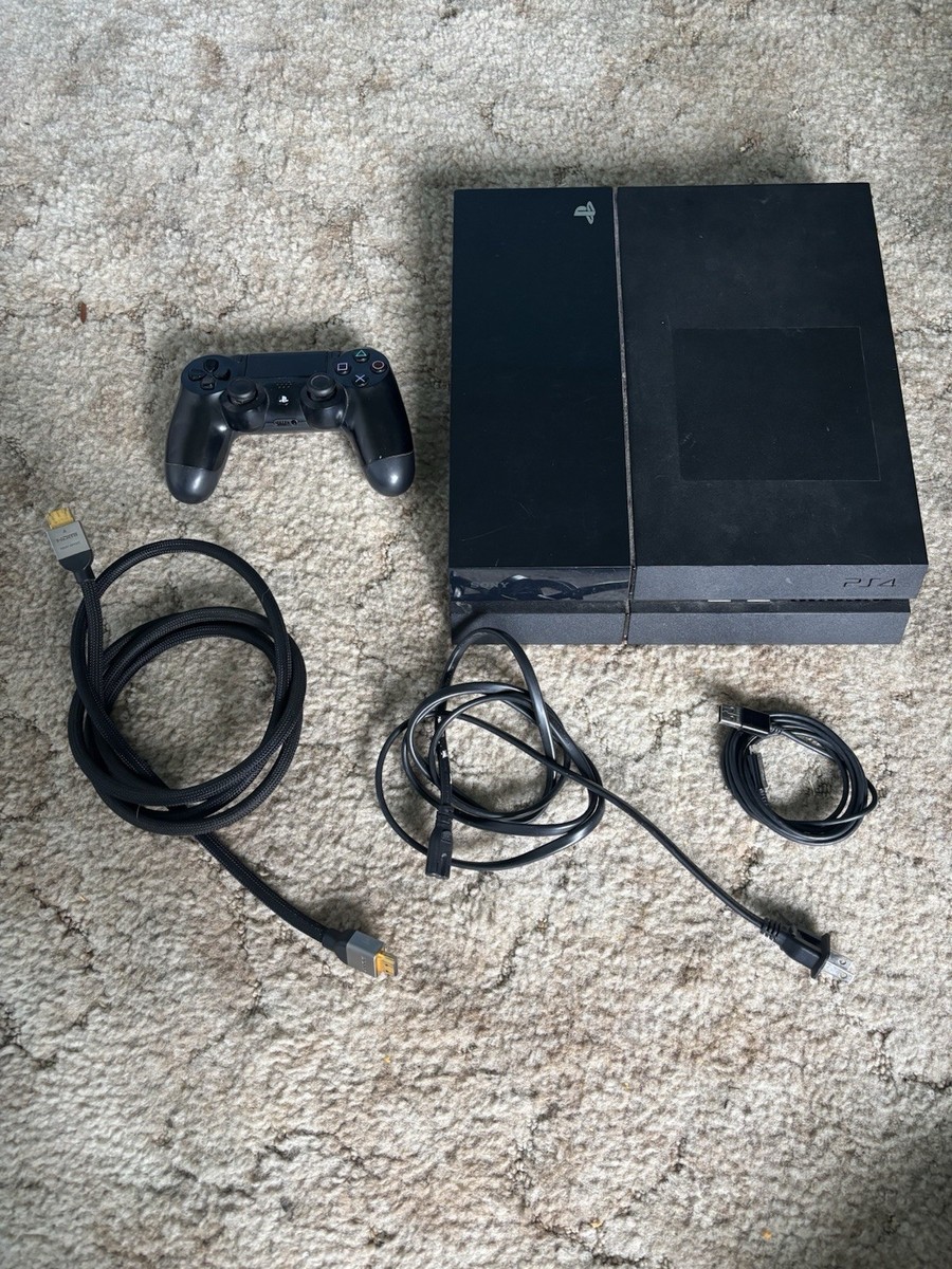 Sony PlayStation 4 PS4 500GB Black Console Bundle CUH-1115A w