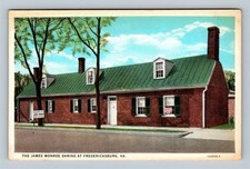 Fredericksburg VA, The James Monroe Shrine, Virginia Vintage Postcard