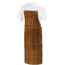 Black Stallion 48A 48" Side Split Cowhide Bib Apron