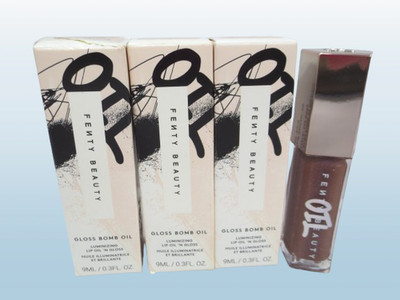 FENTY BEAUTY GLOSS BOMB OIL LUMINIZING LIP OIL N'GLOSS 03 ROSE AMBER LOT OF 3