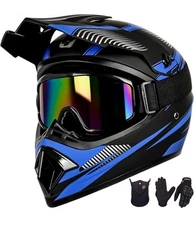 Youth Kids Motocross Helmet Motorcycle Dirt Bike Off-Road Mountain Bike BMX S…