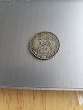 1921 One Shilling 50% Silver Coin King George V
