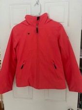 Obermeyer Ski Jacket Teen MEDIUM 10-12 Coral with Black Trim
