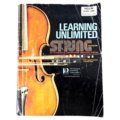 Learning Unlimited String Program Violin Level 1 Book Music Instruction 1975 Vtg