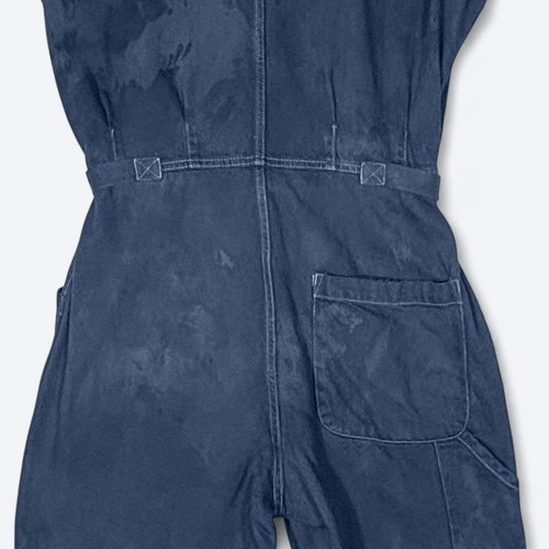 Pistola Grover Denim Jumpsuit Women's M Dark Blue Utility Flightsuit Casual - Picture 4 of 7
