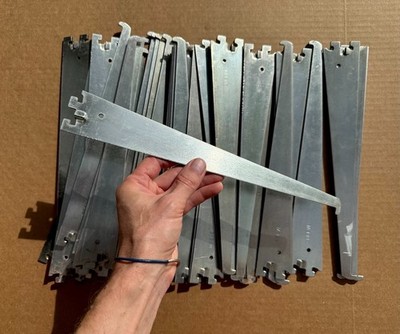   REEVE 12'' METAL WALL BRACKET FOR SHELVING SYSTEM INDUSTRIAL STEEL SHELF SUP.
