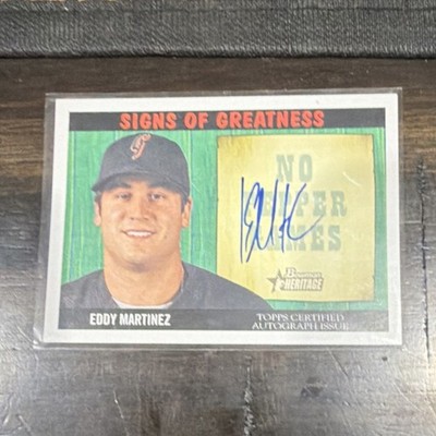 Topps Bowman Heritage Eddy Martinez-Esteve Giants #SG-EM Auto