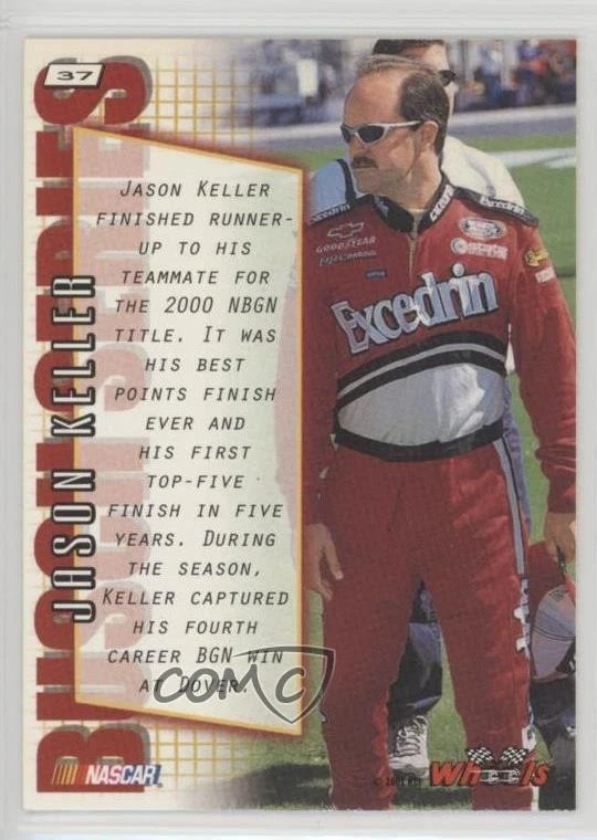 2001 Wheels High Gear Jason Keller #37 - Image 2 of 2
