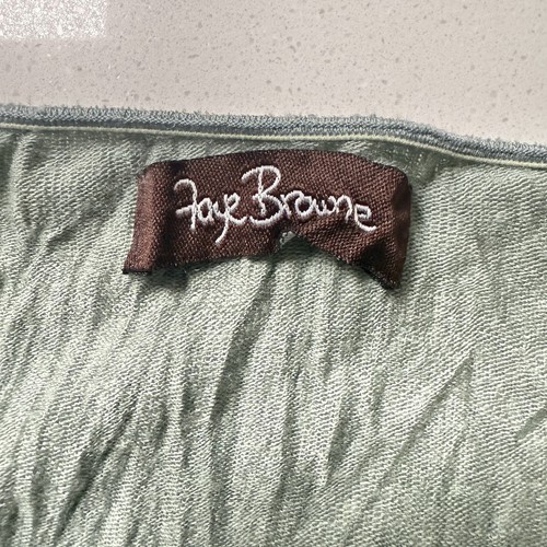 Faye Browne open cardigan women's waterfall front wool green stretch Size 14 - Foto 8 di 10