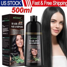 Health 3 in 1 Hair Dye Shampoo Instant Gray Coverage Herbal 500mL Men Women