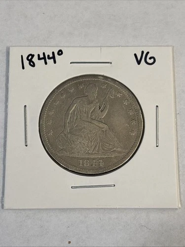 1844-O 50c Seated Liberty Half Dollar - VG - Toning!