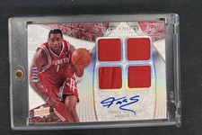 2007 UD Exquisite Collection Tracy McGrady Extra Quad Patch Auto /10 Rockets