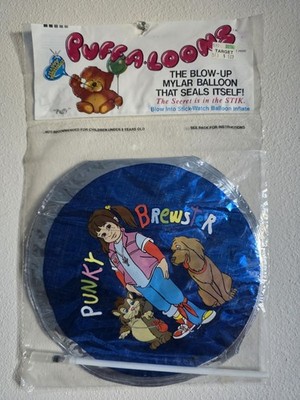 Rare NOS Vintage 1984 Punky Brewster Puff-A-Loons Mylar Balloon SEALED