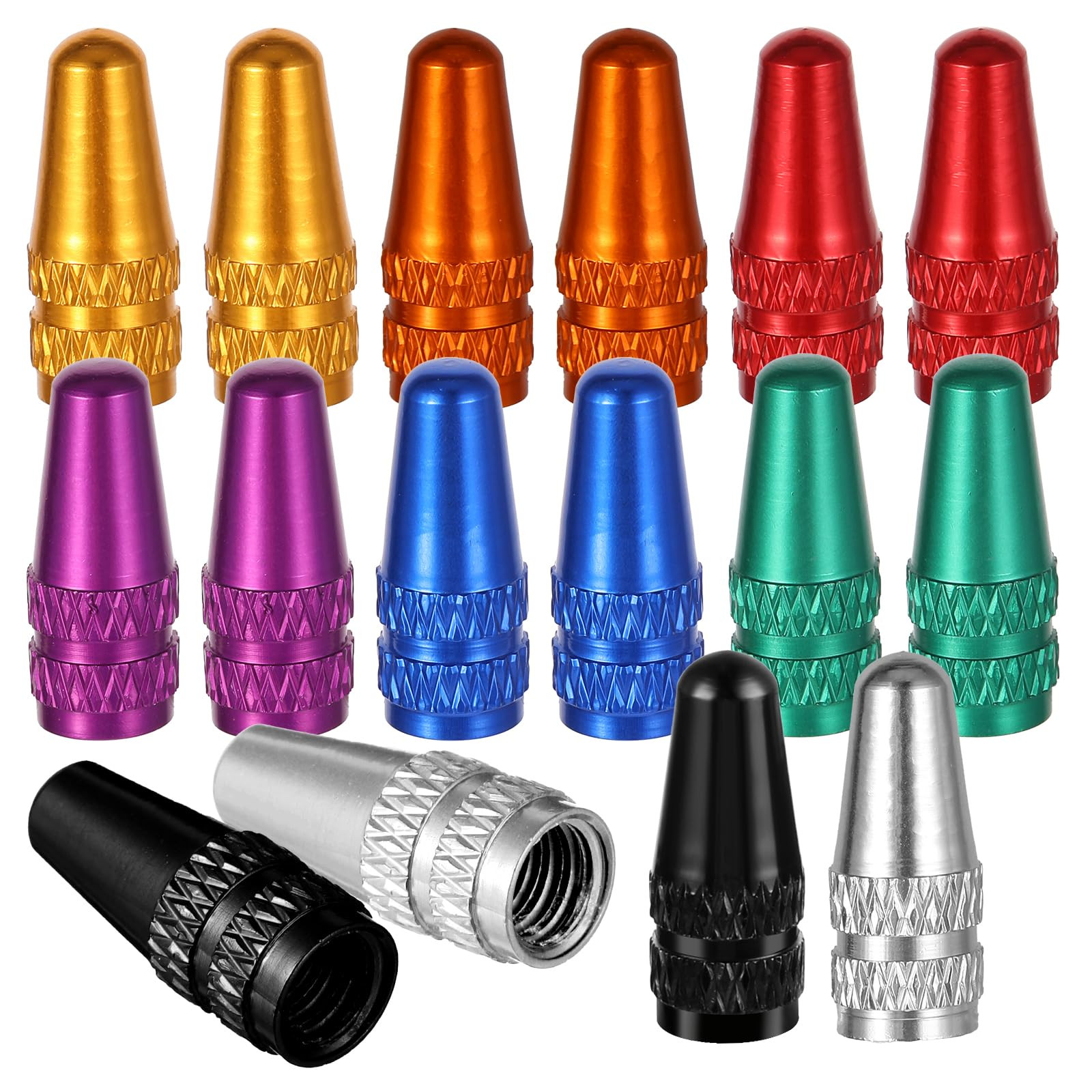 Bike Tire Caps Bike Presta Valve Caps Aluminum Alloy Anodized