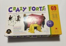 Forts fous ! Jeu de 69 pièces à construire intérieur/extérieur Play Fort bricolage