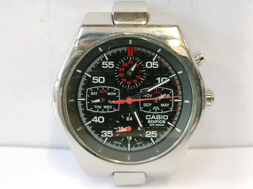 WITHOUT BAND STRAP CASIO EDIFICE MULTIFUNCTION QUARTZ EF-311 WORKING CONDITION - Bild 6 von 12