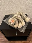 Ty Vintage 1999 NWT retired Silver the Cat with Heart Tag. Ziploc bag stored.