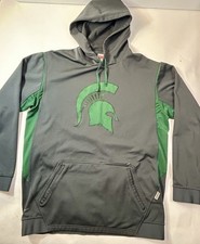 Team Nike Fit Therma Michigan State Spartans Pullover Hoodie Sz Large