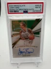 Larry Bird Auto Panini 2020-21 Immaculate Collection Marks Of Greatness /49 PSA8