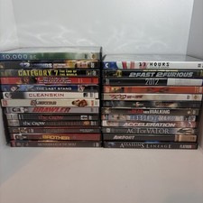 Lot of 25 DVD Movies Bulk Wholesale - Action - Bundle Collection 3 Are Sealed