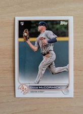 2022 Topps Series 1 - Chas McCormick #135 Fielding, Grey Jersey (RC)