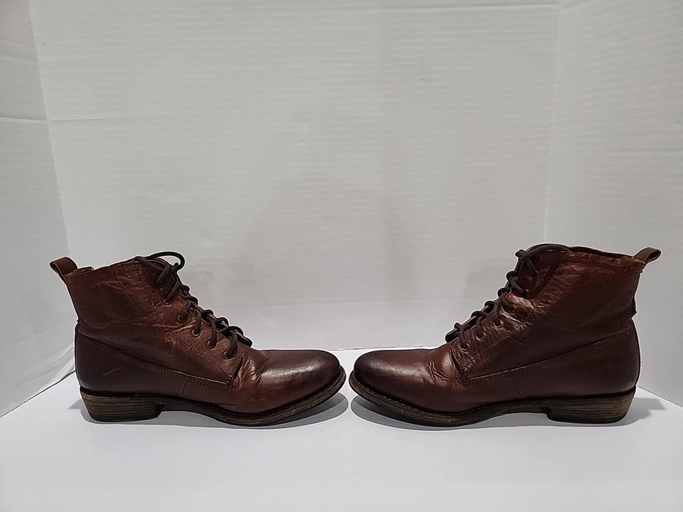 Blackstone Leather Ankle Boots Womens Size 9.5 /41 Laces GL 50 Old Yellow Brown - Image 4 of 4