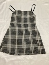 Urban Outfitters Plaid Mini Dress (Black/White, Size S/P)