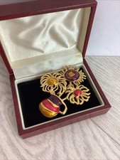 Yves Saint Laurent For Avon Van Goch Brooch “sunflowers” @tot#L