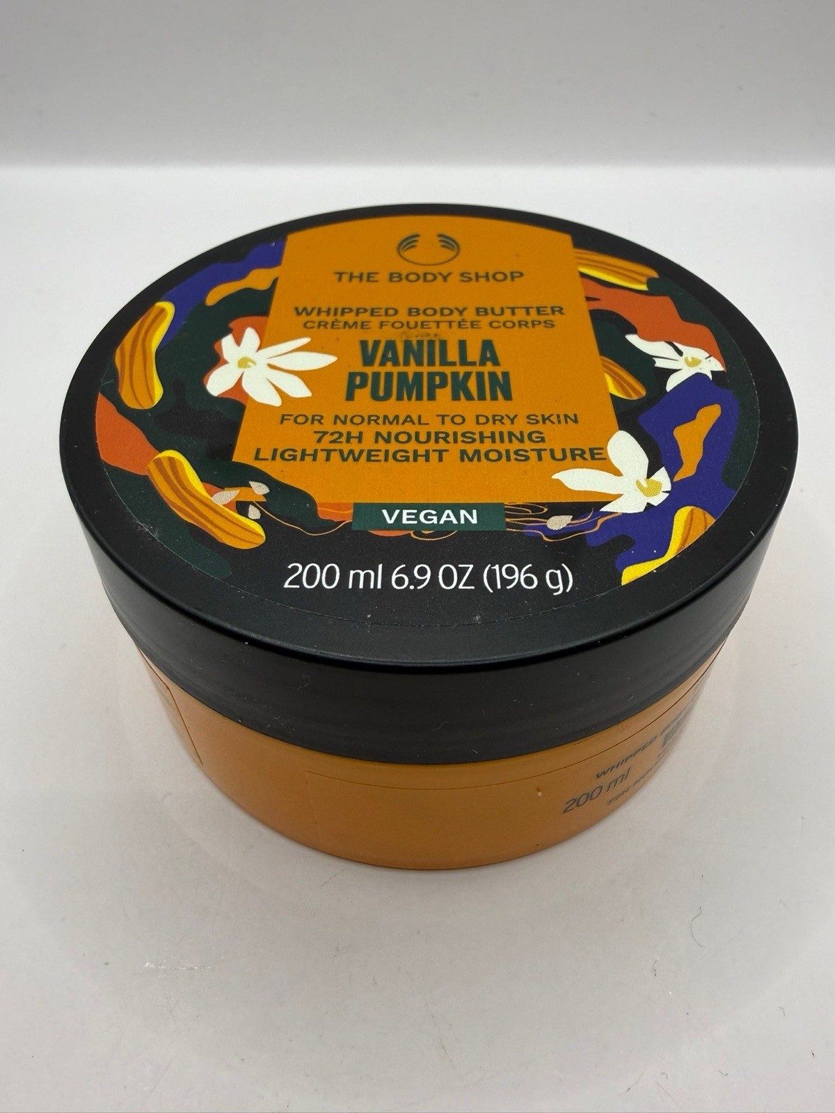 The Body Shop Vanilla Pumpkin Whipped Body Butter 200ml Vegan Normal Dry Skin