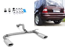  Duplex Endrohrgeweih Mercedes M-Klasse W163 ML 135x80mm flachoval