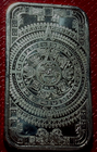 Aztec Calendar Engraved Pattern Mexico Aztec Calendar Mayan Bar 1 Troy oz..999 Fine Silver in Sleeve | eBay