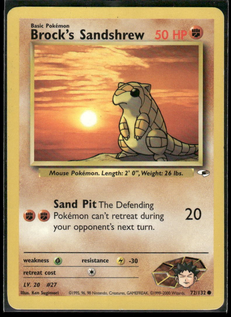 Gym Heroes #072/132 Brock's Sandshrew (72)