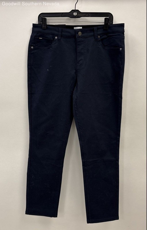 DKNY Men's Blue Slim Fit Pants With Tags - Size W33 L30
