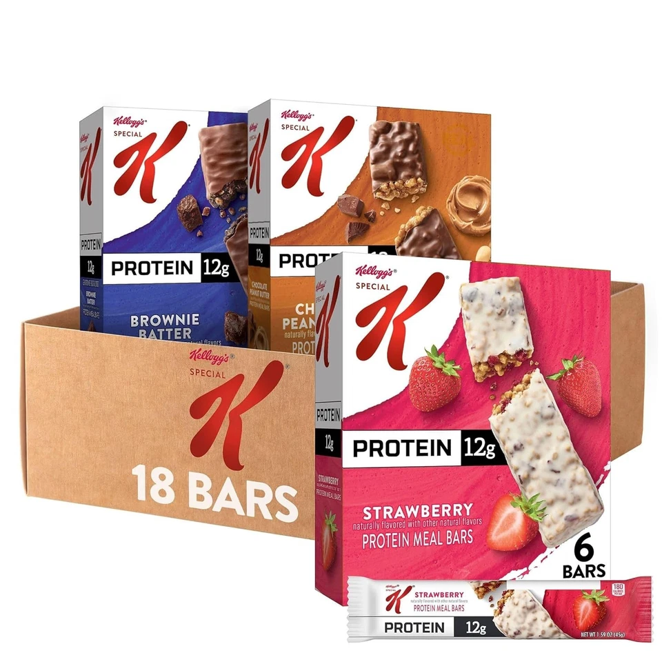 Barritas de proteína envueltas individualmente - 12 g de proteína, 3 sabores, ideales para llevar Foto 3 de 4
