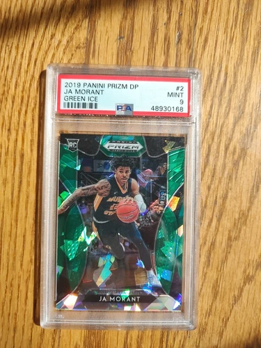 2019 Panini Prizm  Green Ice #2 Ja Morant /18 PSA 9 MINT Draft Picks