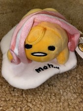 Sanrio GUDETAMA Lazy Egg W/ Bacon Meh Plush Toy 5  W/ Tags