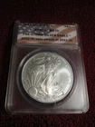 2012 (S) $1 AMERICAN SILVER EAGLE ANACS MS70 PRE STRIKE STRUCK IN 2011