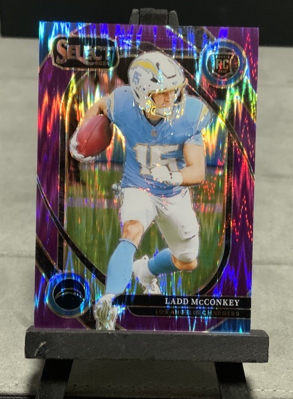 2024 Select Ladd McConkey Purple Prizm /360 #268 Los Angeles Chargers