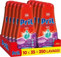 Pril Gel All In One, 10X35 WaschgäNge, FlüSsiges GeschirrspüLmittel+Polpa