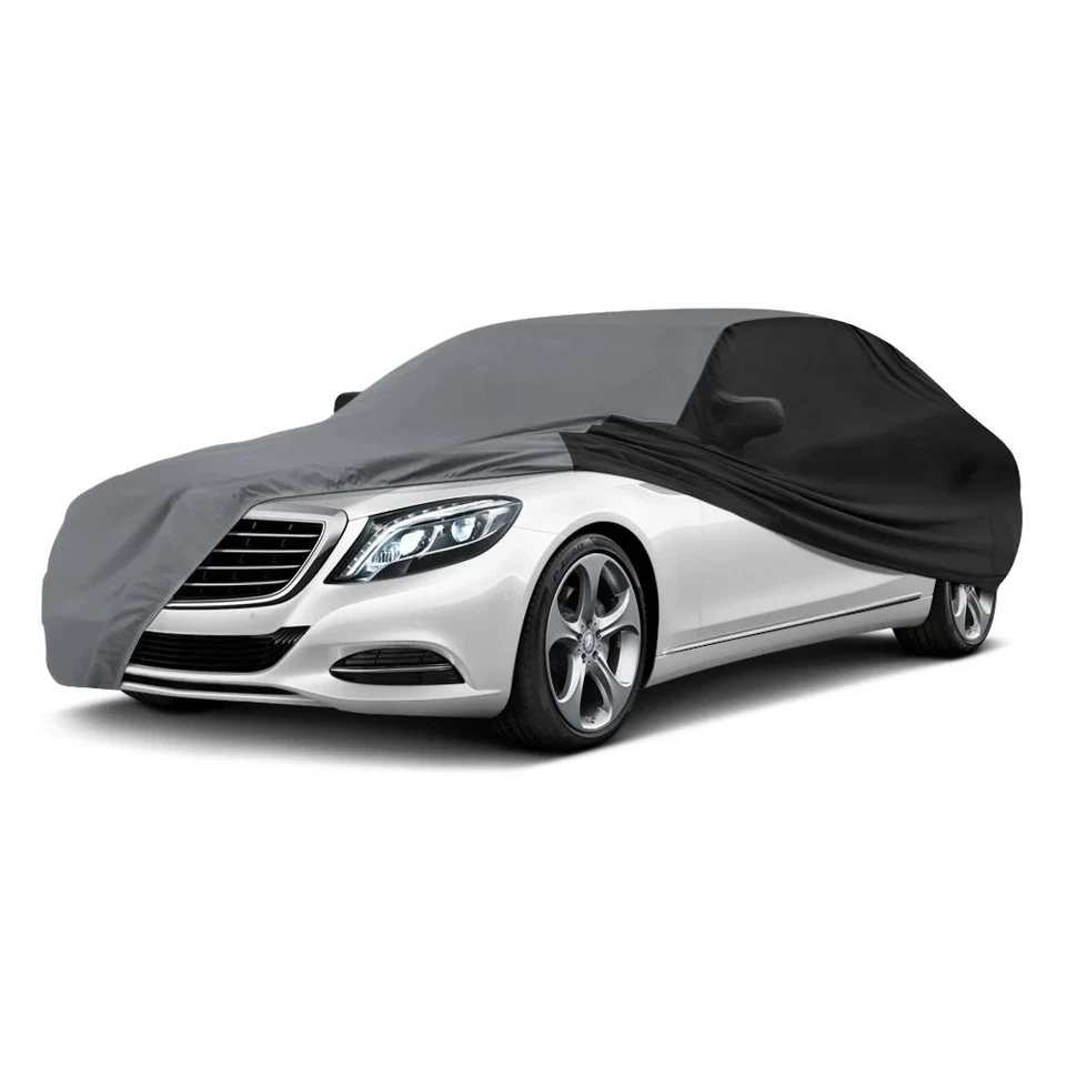 For Chrysler Concorde 93-97 Car Cover Satin Stretch Indoor Metallic Gray Custom Foto 2 de 4